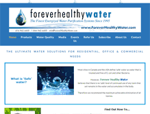 Tablet Screenshot of foreverhealthywater.com